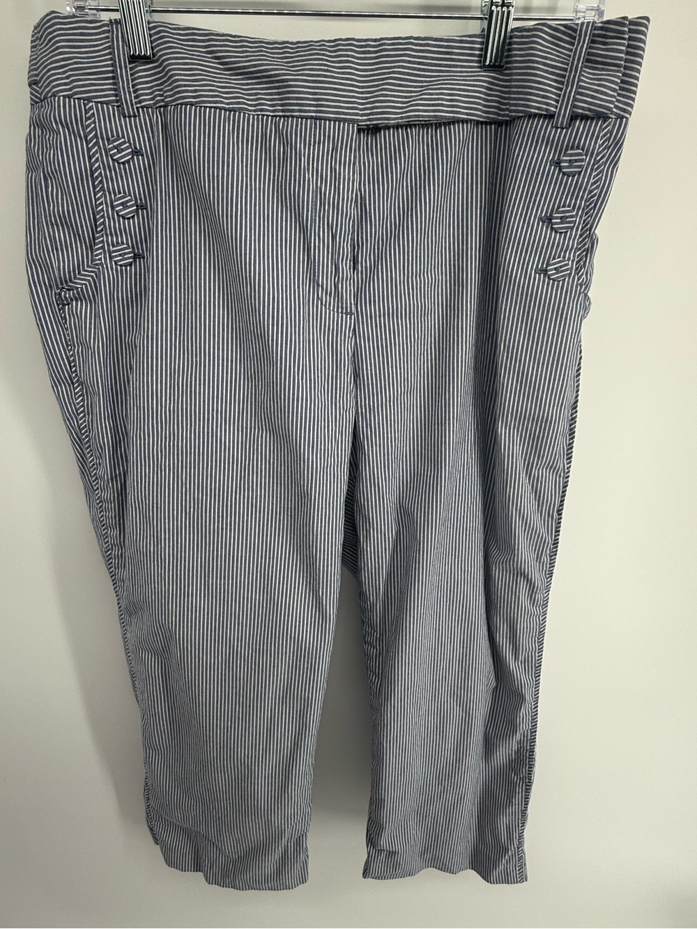 Talbots Blue and White Pinstripe Chinos